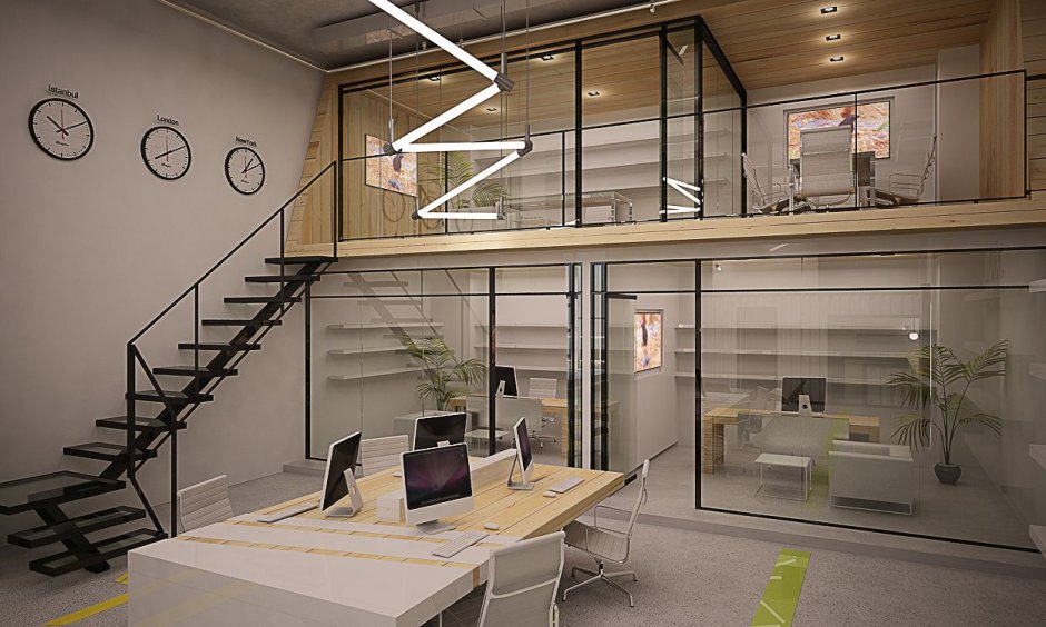 Двухъярусный офис