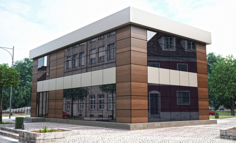 Двухэтажное административное здание