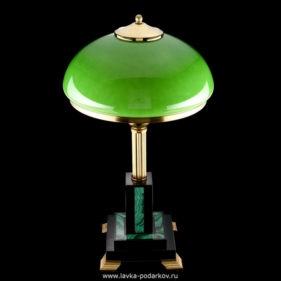 Лампа настольная зел.мрамор, арт. 6028