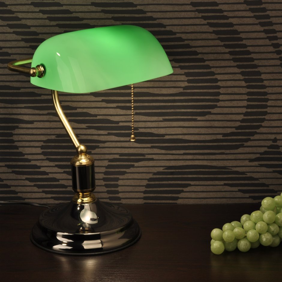 Настольная лампа Glass Green Kersten