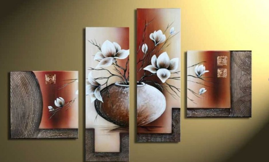 Интерьерная живопись текстурной пастой