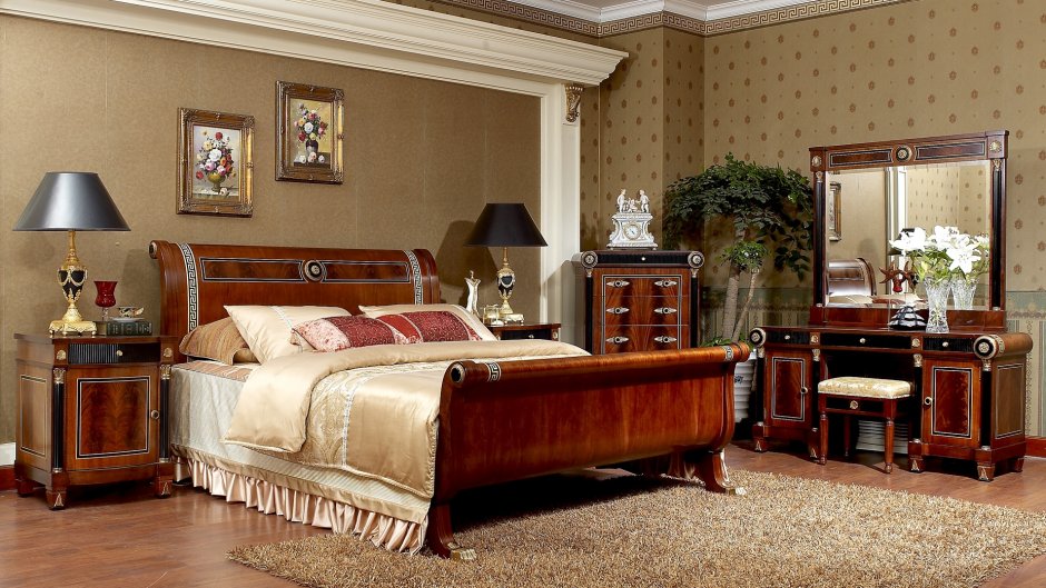 Мебель цвета вишня в интерьере