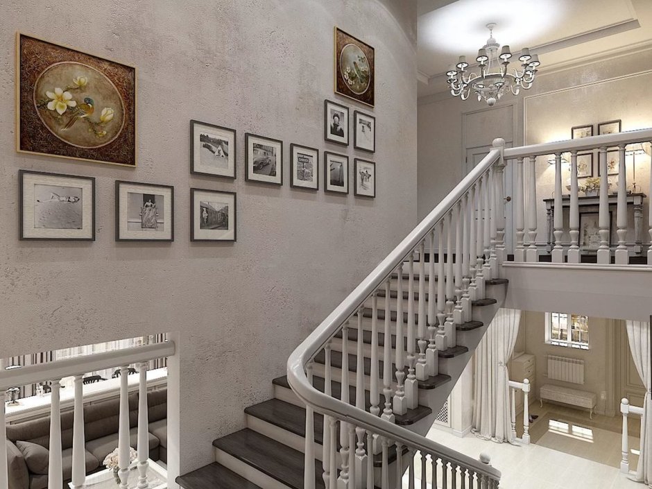 Лестница в стиле Прованс