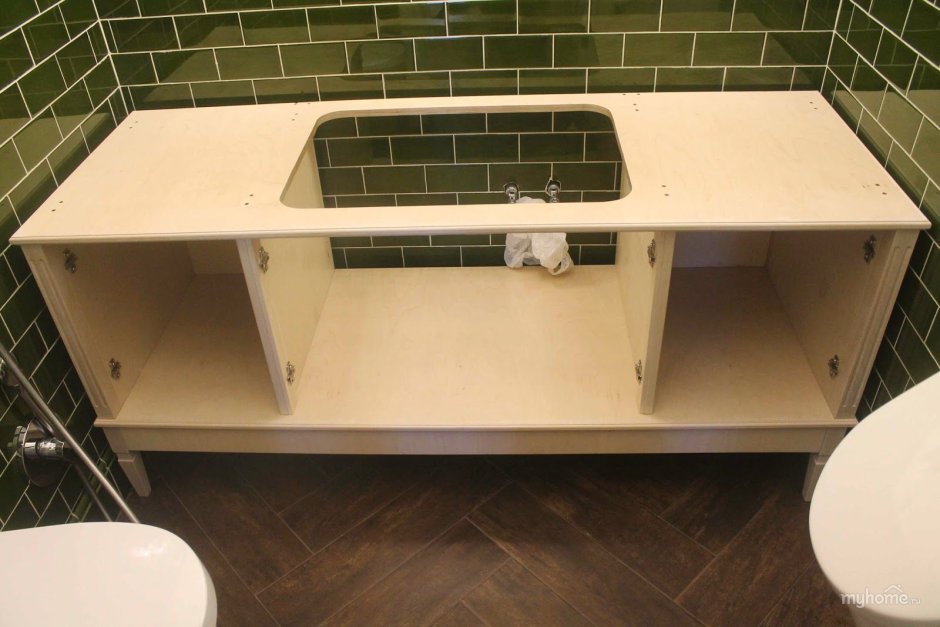 Тумба под раковину из фанеры