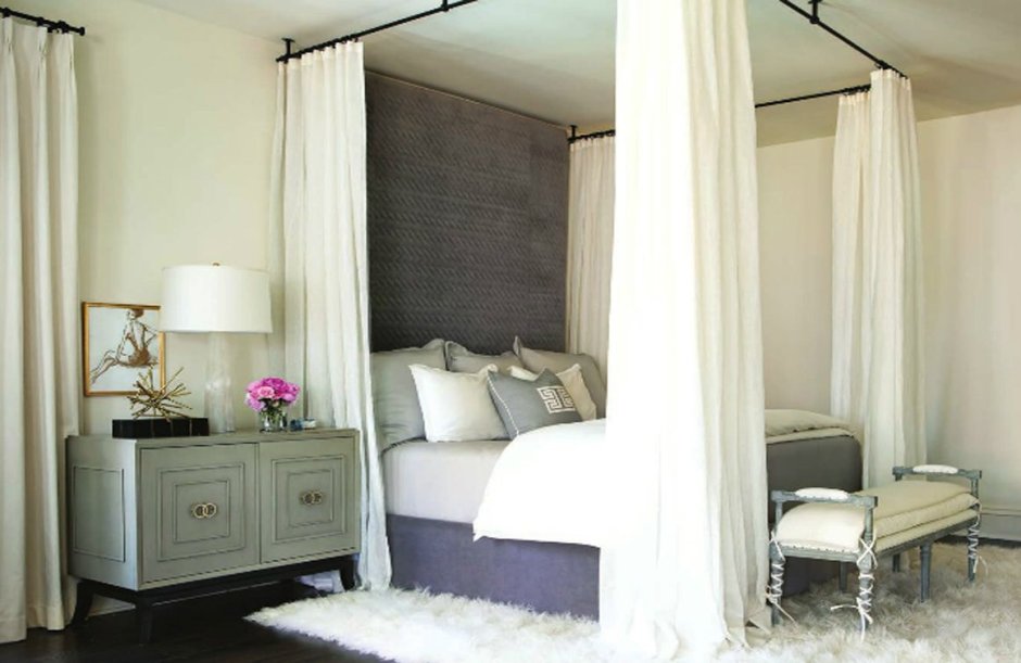 Викторианский стиль в интерьере спальни