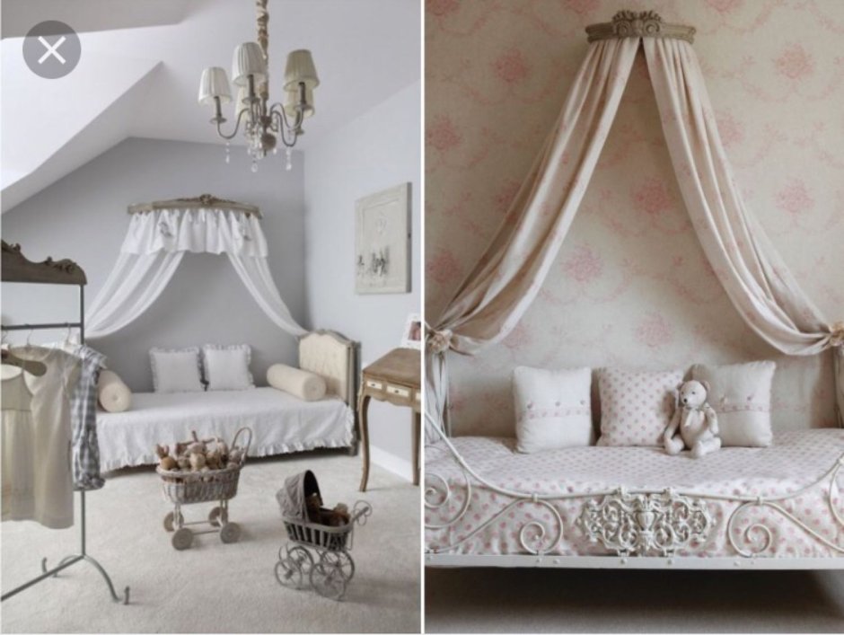 Потолок с балдахином в спальне