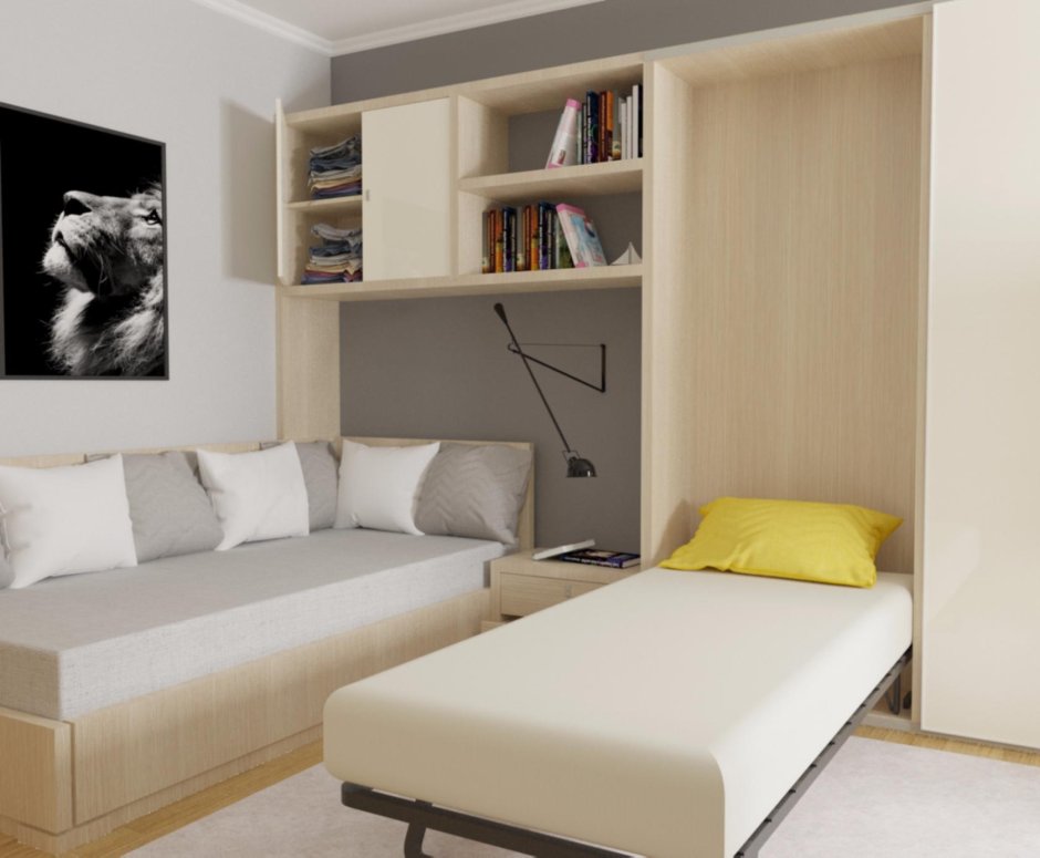 Кровать в маленькую комнату