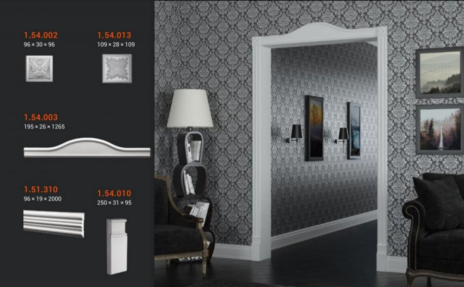 Европласт наличник 1.54.016