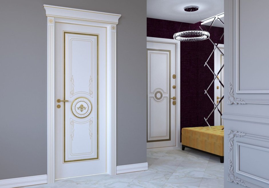 Межкомнатные двери классика с кругом