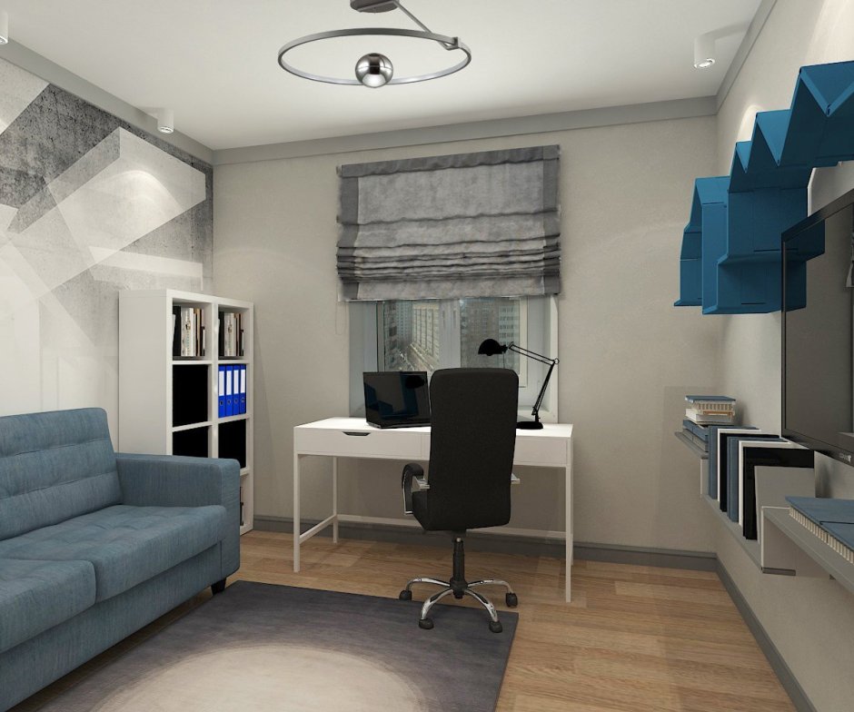 Интерьер комнаты для мужчины 20