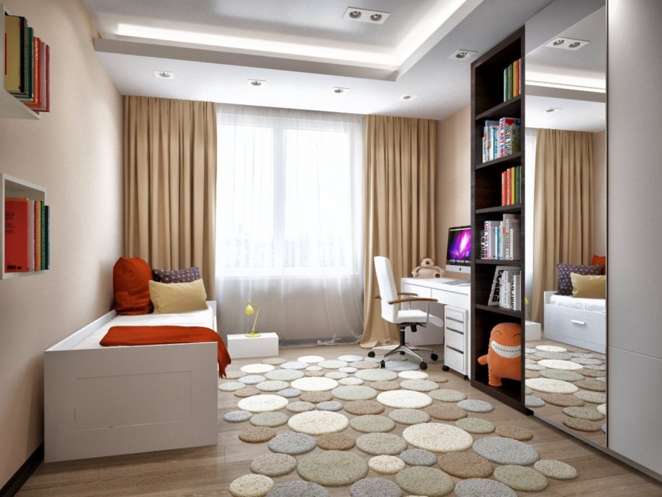 Гостиная-спальня 15м2 икея