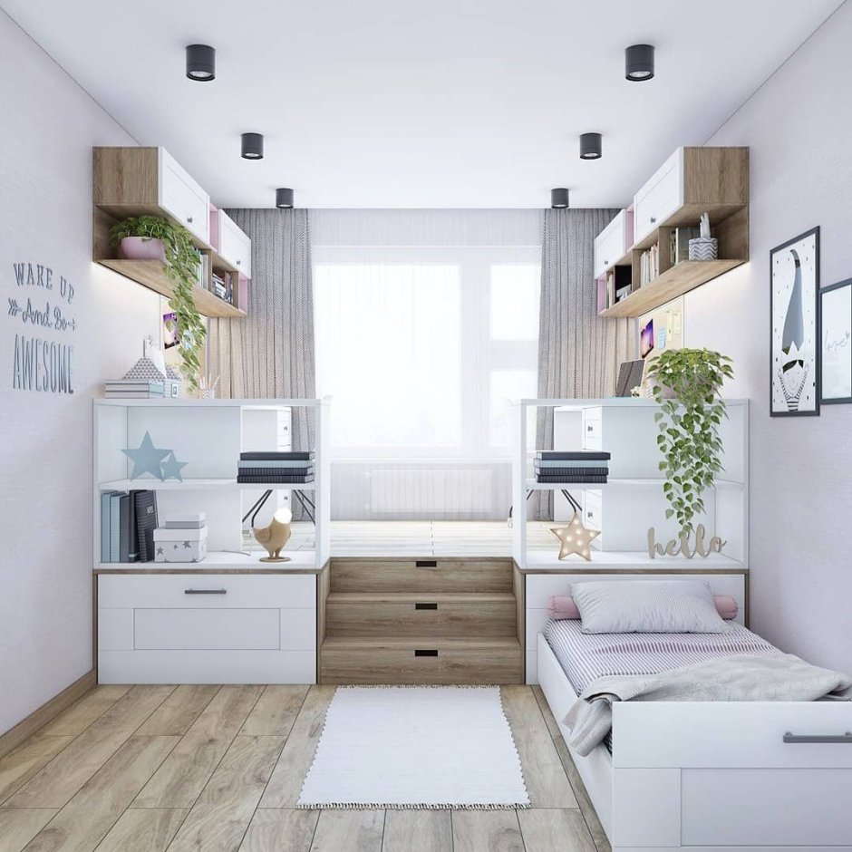 Зонирование детской комнаты