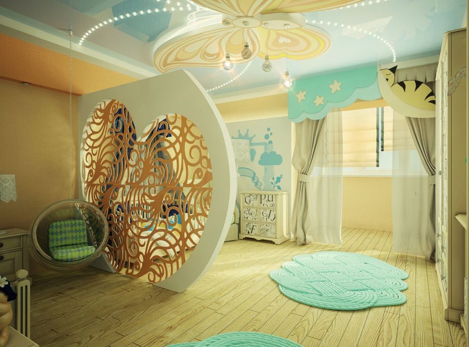 Декоративные перегородки в детскую комнату