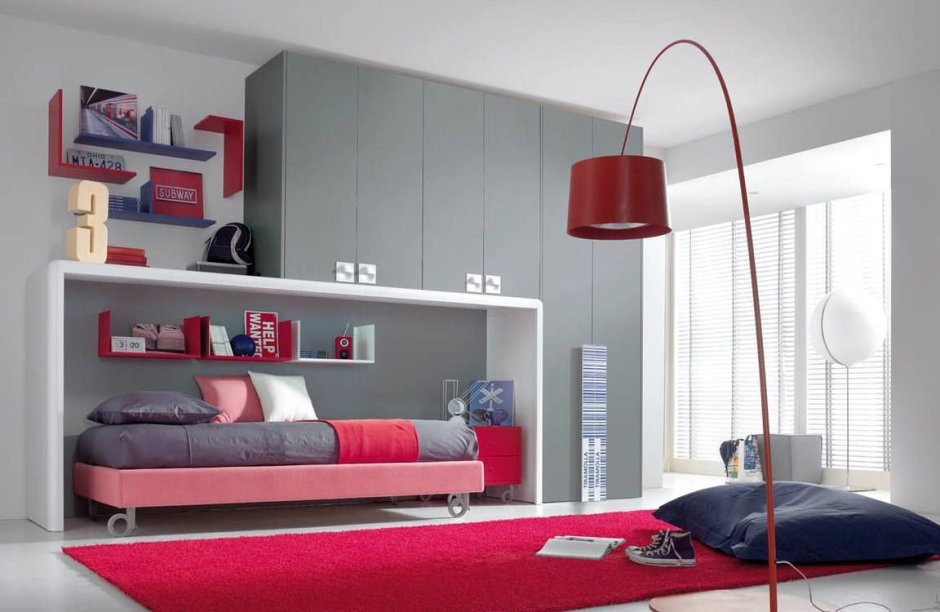 Комнаты для девочек подростков в стиле Модерн