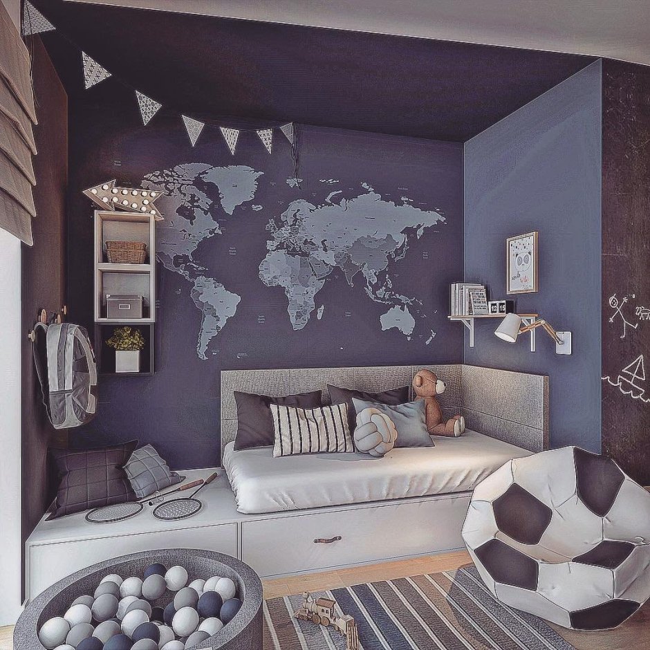 Детская комната в стиле модерн