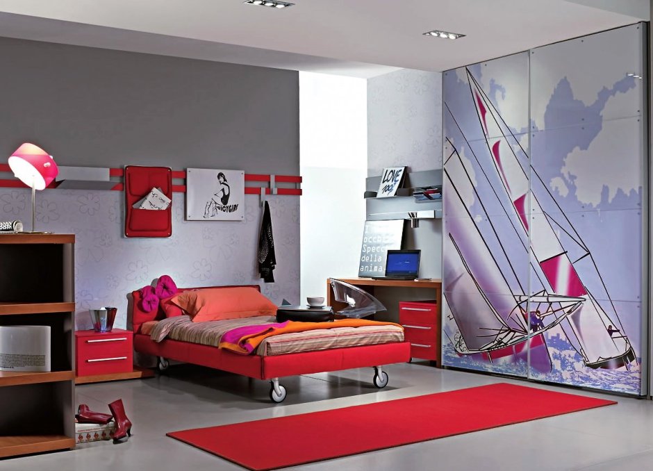 Комната для подростка в современном стиле