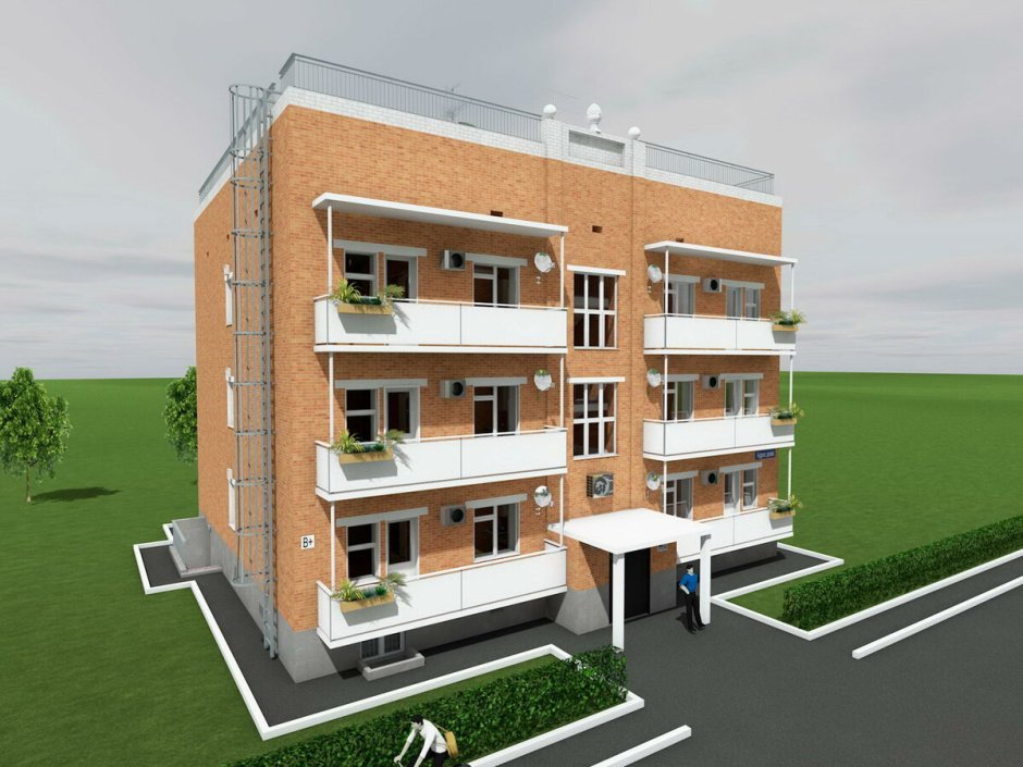 Проекты трехэтажных многоквартирных домов