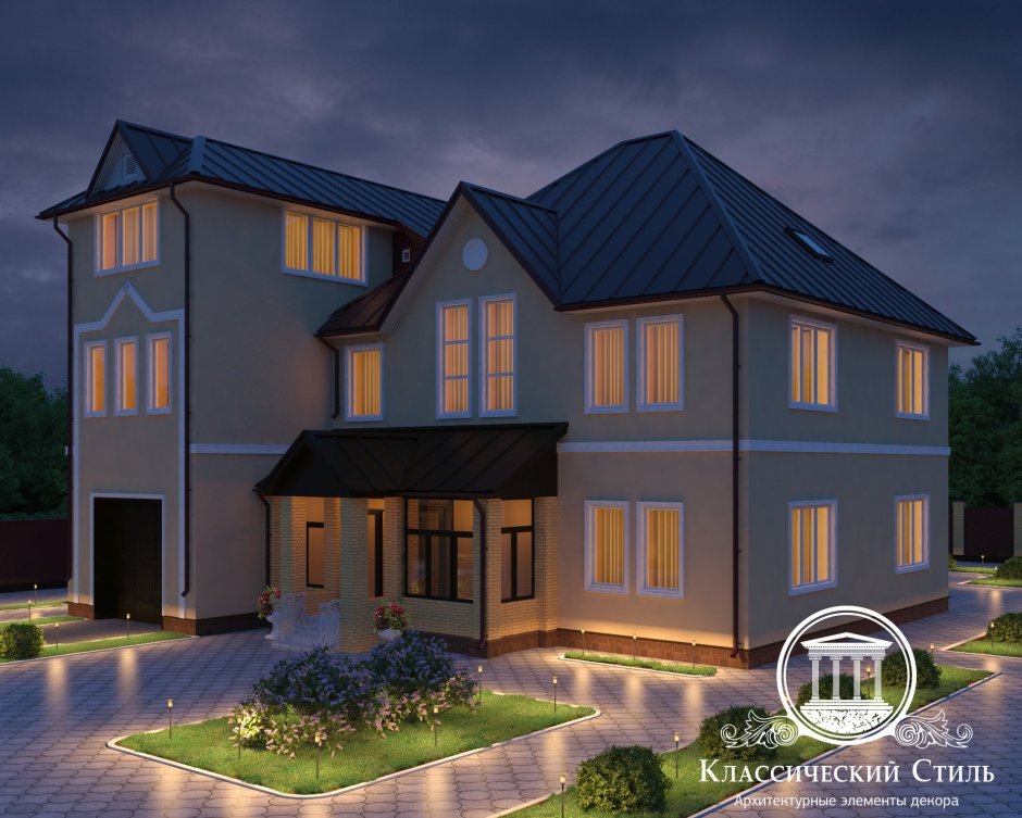 3х этажный дом