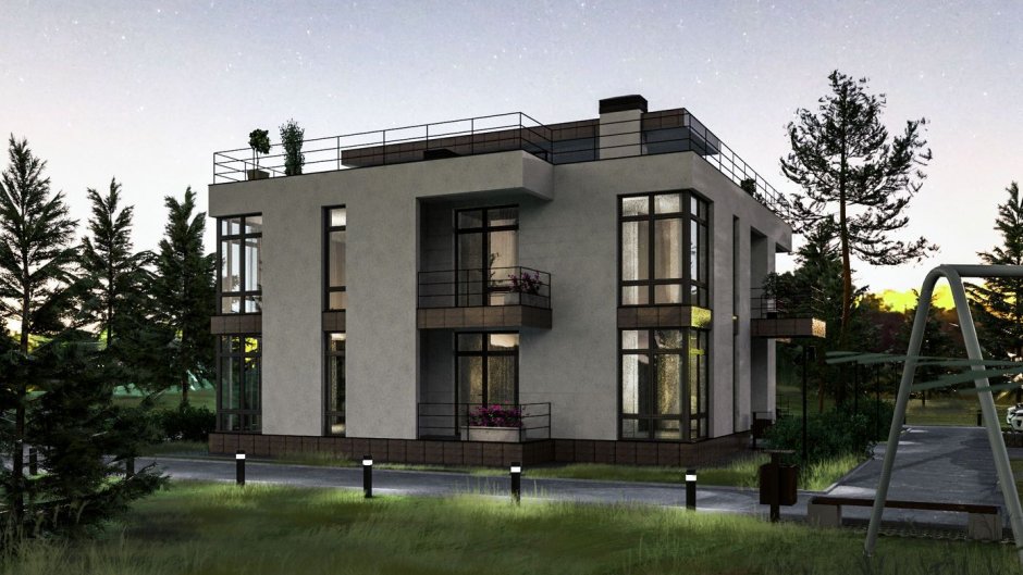 Двухэтажный малоквартирный дом