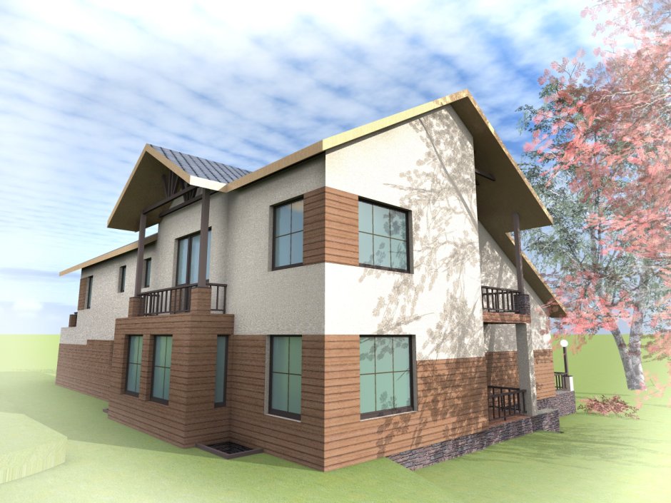 Двухэтажные жилые дома