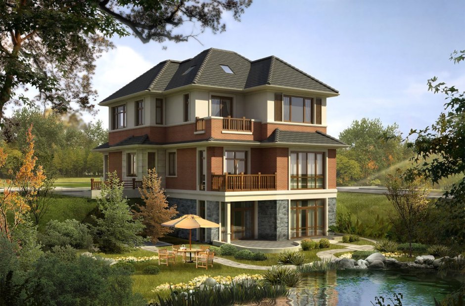 3х этажный коттедж