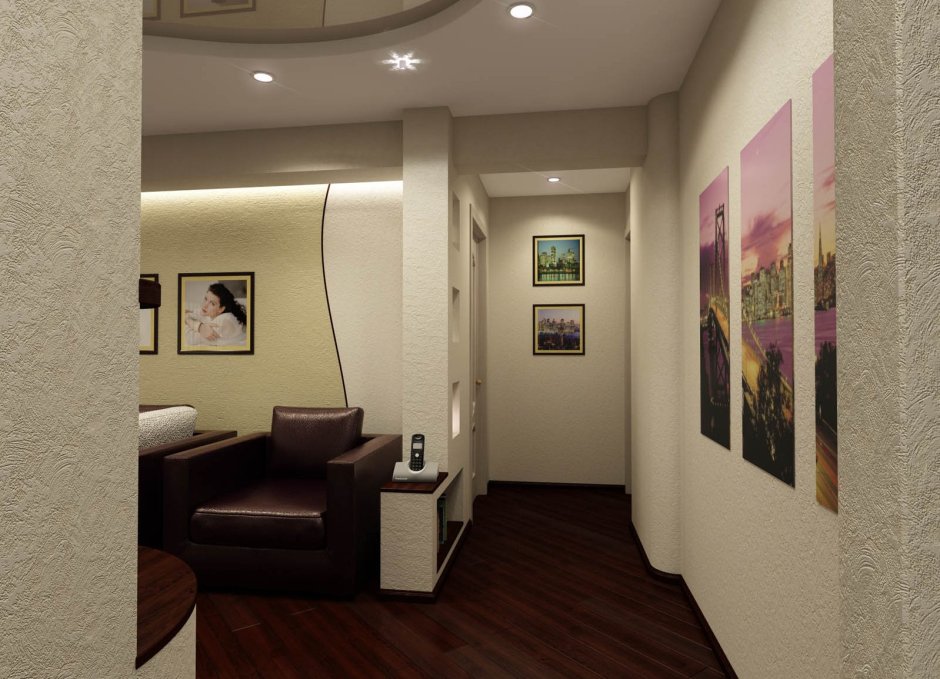 Гостиная совмещенная с прихожей