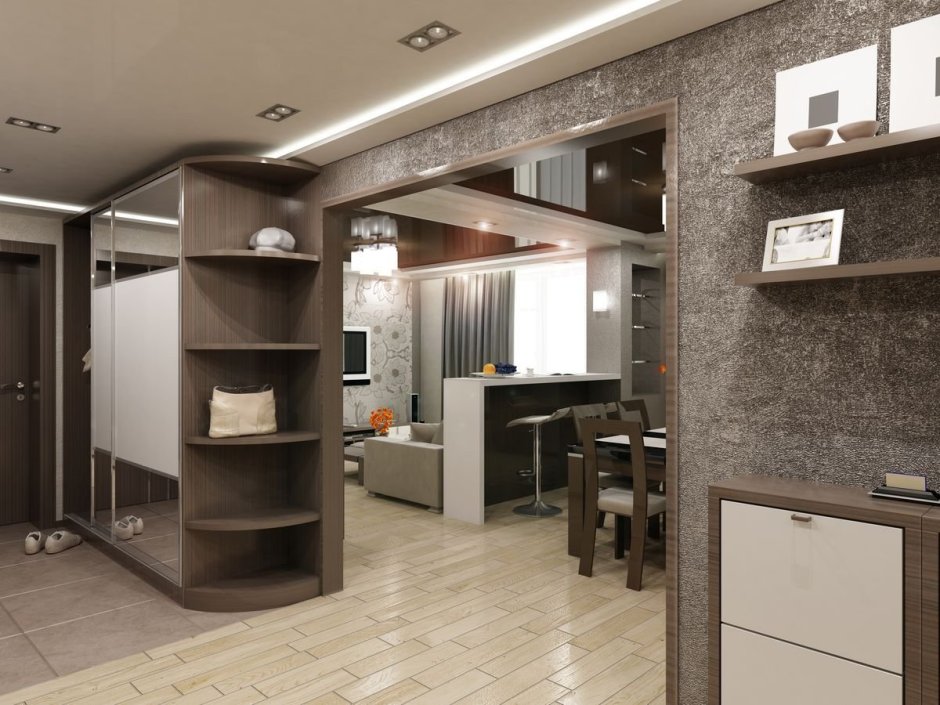 Кухня Объединенная с прихожей