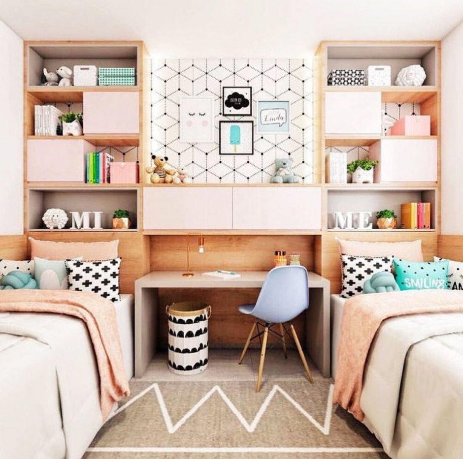 Спальня для двух девочек подростков