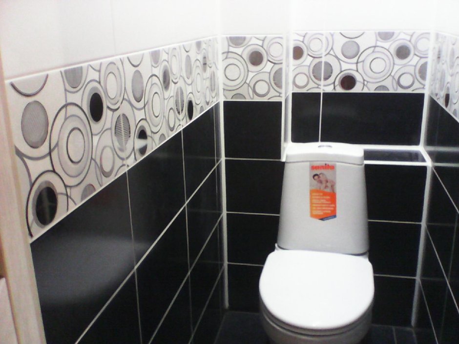 Отделка туалета пластиковыми панелями