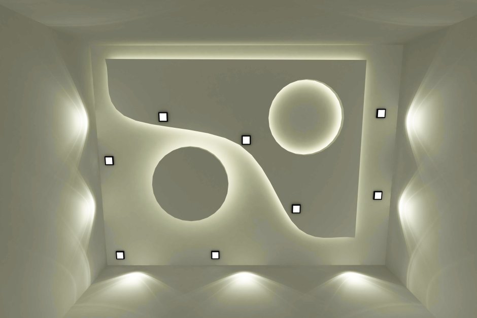 Потолок гипсокартон фигура