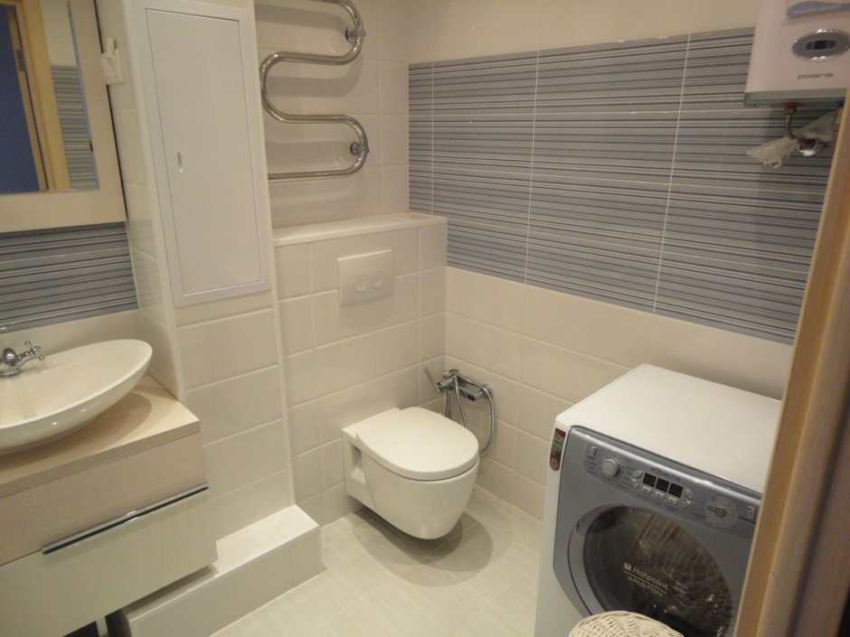 Объединенная ванная и туалет в хрущевке