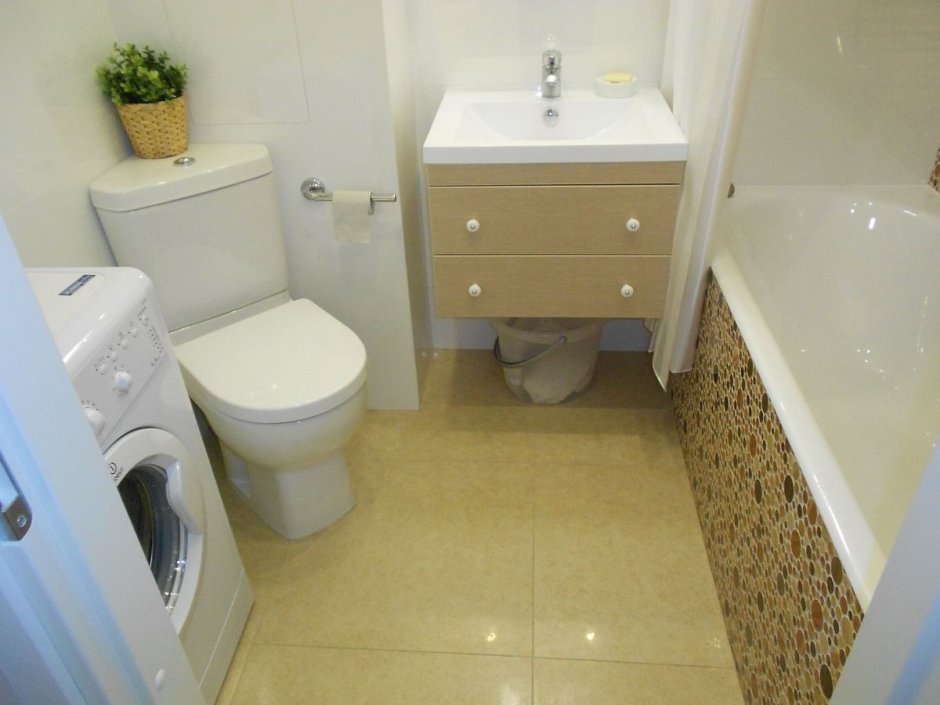 Совместить ванну с туалетом в панельном доме