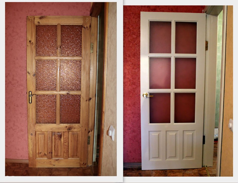 Отреставрировали старые межкомнатные двери