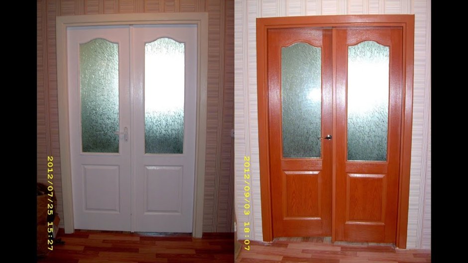 Перекрашивание межкомнатных дверей