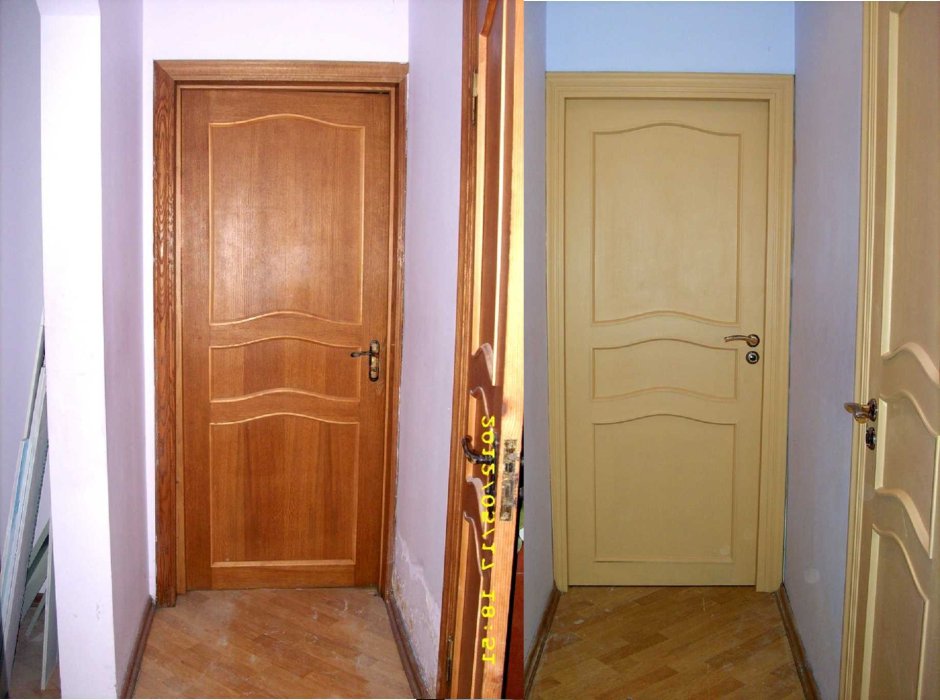 Перекраска дверей межкомнатных