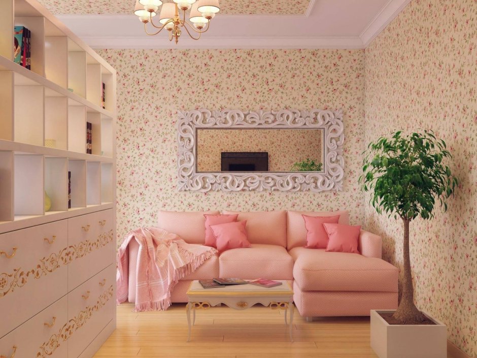Обои в маленькую комнату