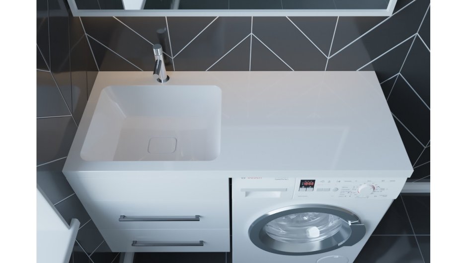 Раковина мебельная madera Kamilla 110 левая 4627173210041