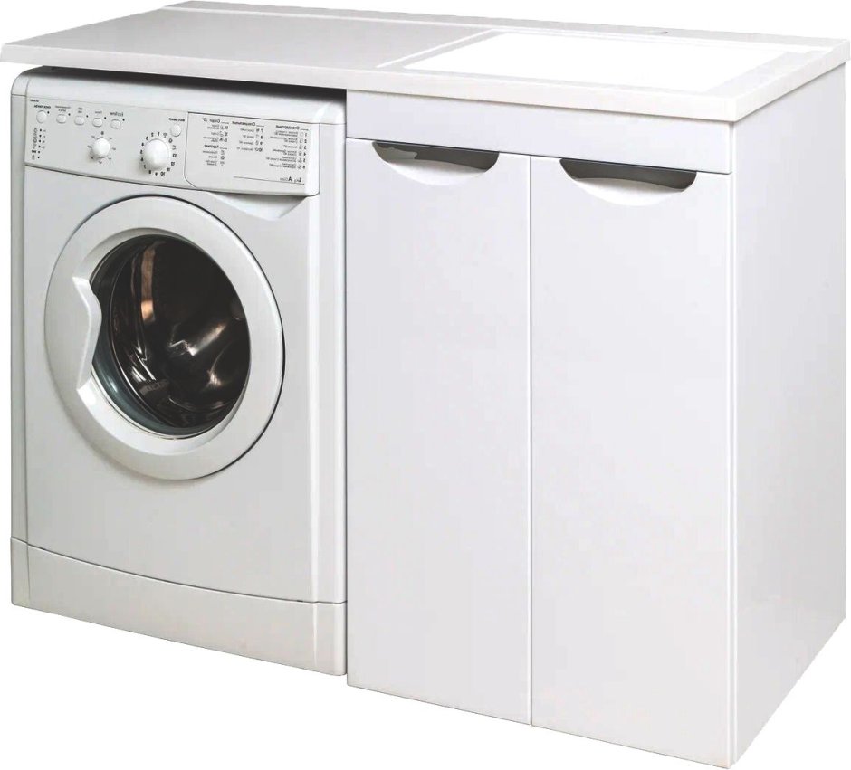 Тумба Runo Лира 45 под стиральную машину,умывальник Gamma-105