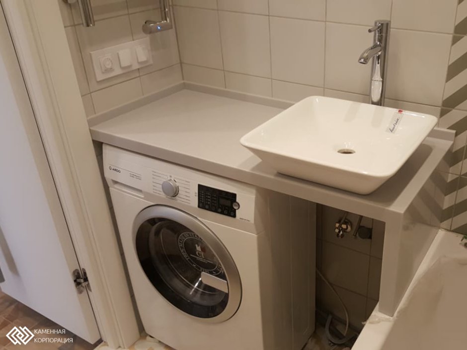 Накладная раковина на столешницу под стиральную машину