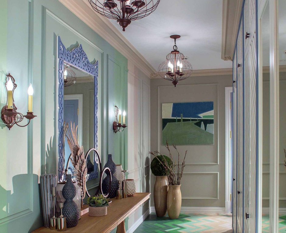 Прихожая в эклектичном стиле