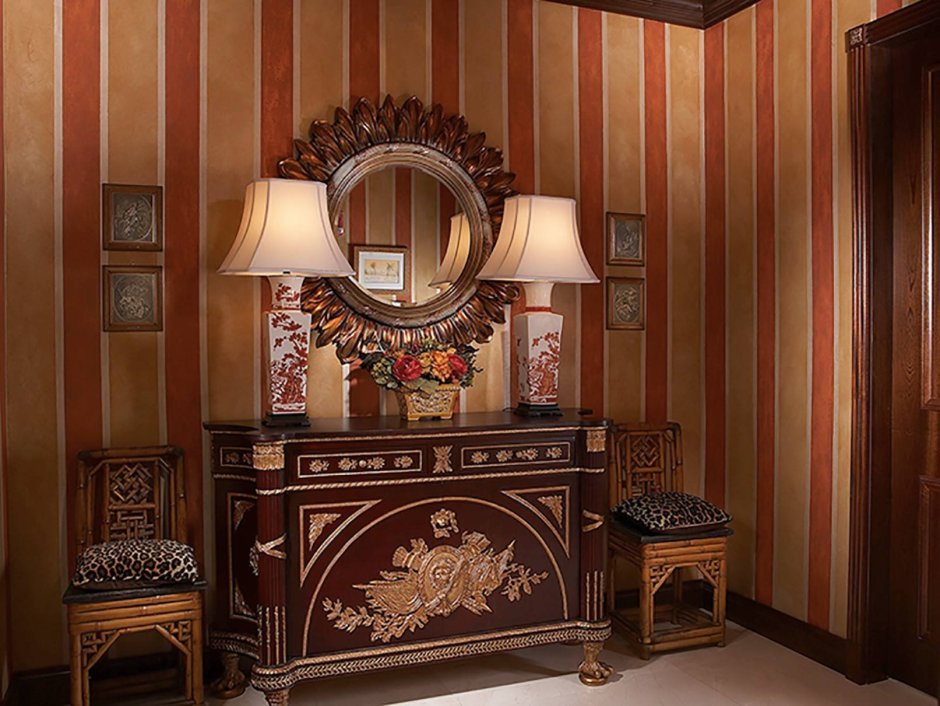 Викторианский стиль интерьера прихожая