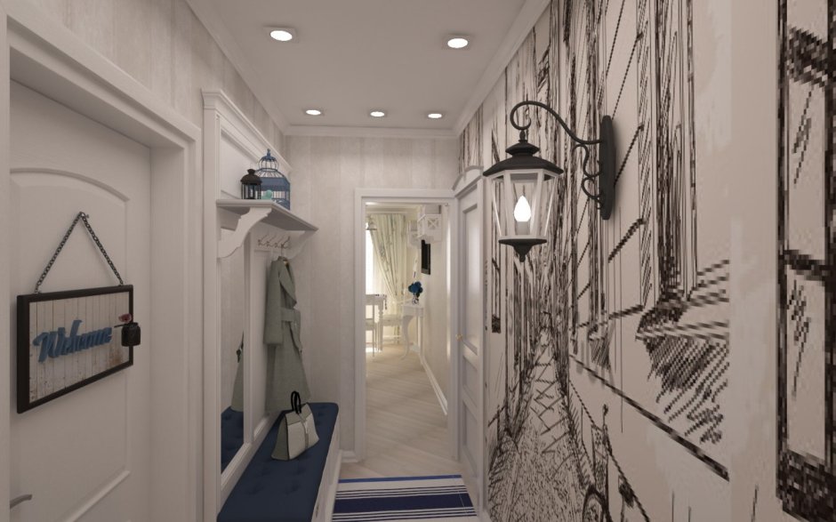 Коридор в стиле улицы