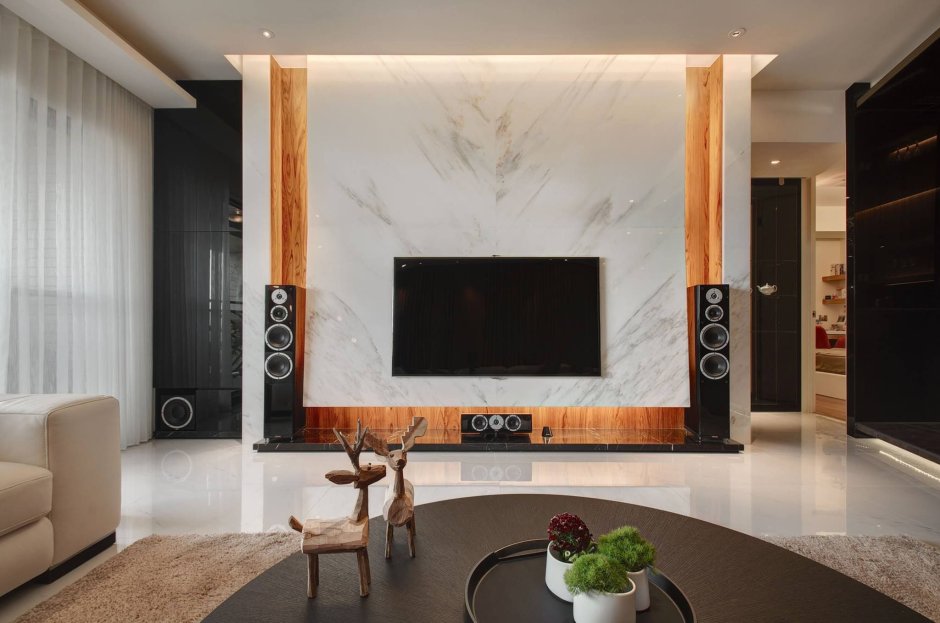 ТВ зона с колонками