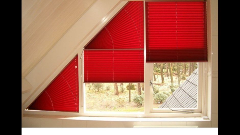 Шторы на трех угольные окна