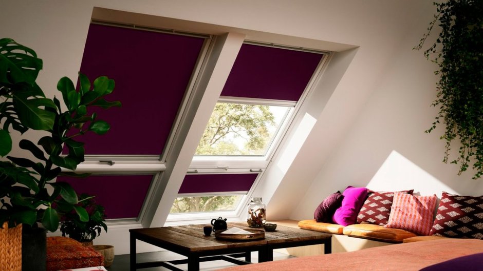 Жалюзи на треугольные окна