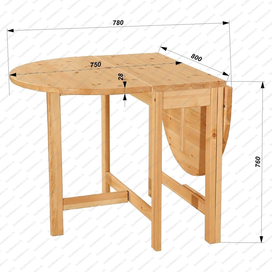Cтол ESF ha-1518-3 орех