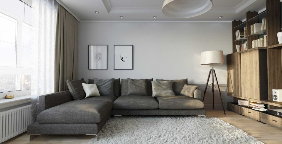 Интерьер небольшой гостиной