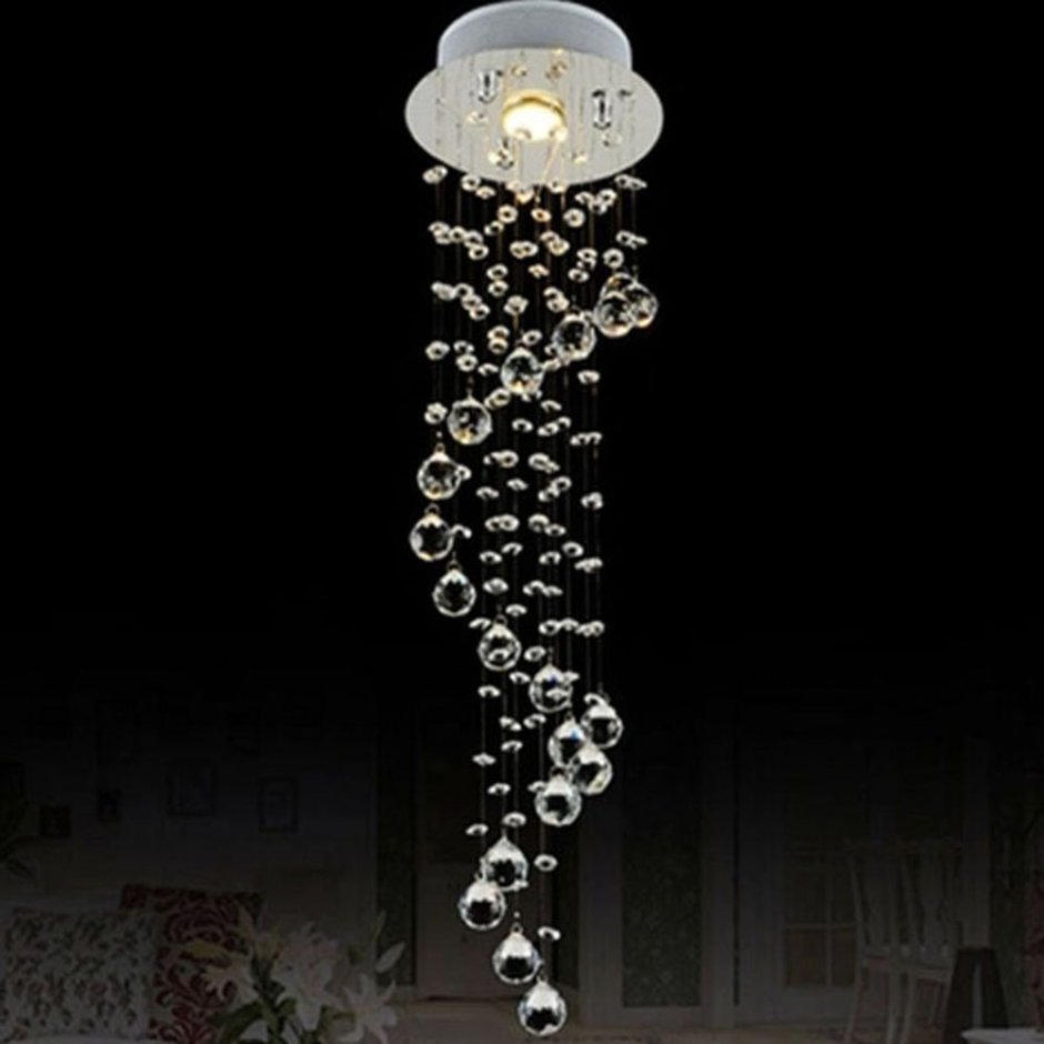 Led Modern k9 Clear Crystal Ceiling Light Pendant Lamp Chandelier Lighting #3370