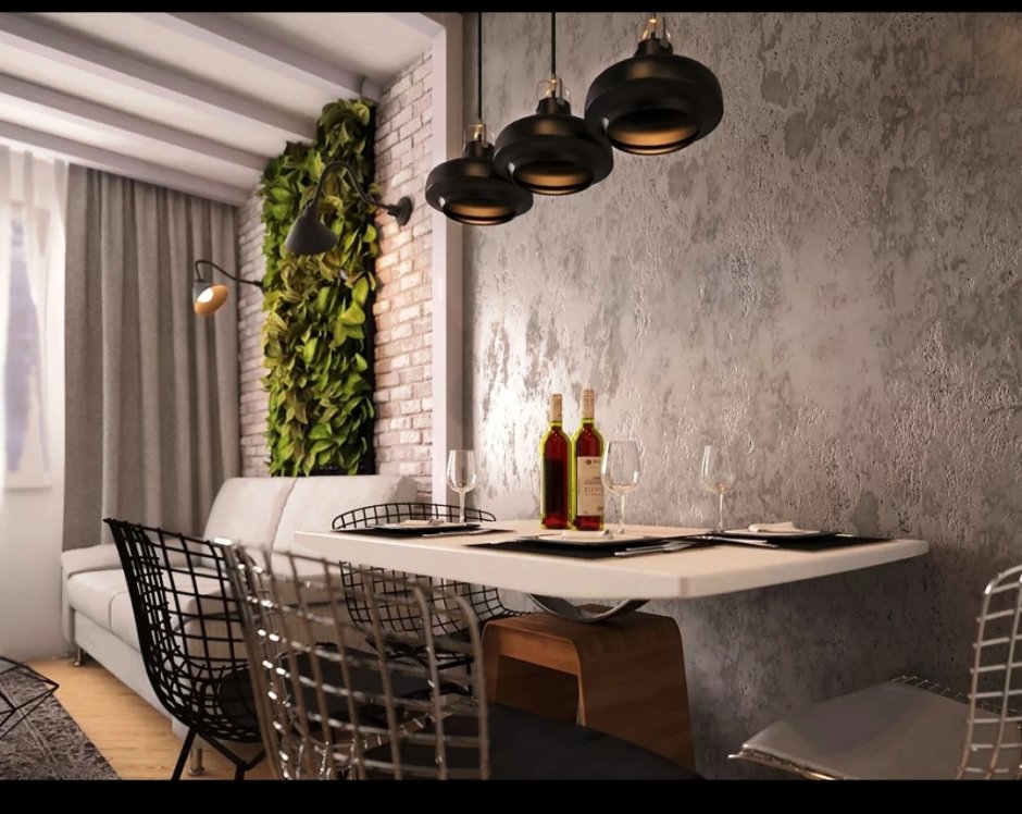 Венецианская штукатурка в стиле лофт