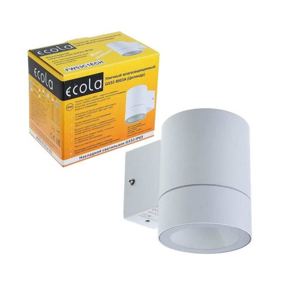 Светильник накладной уличный Ecola стандарт fw53c1ech 13 Вт ip65